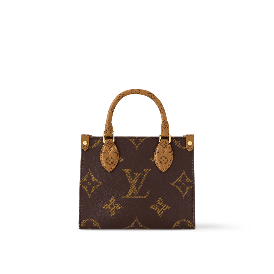 Cabas OnTheGo BB Cuir Monogram Empreinte Bicolore - Sacs ?� main de luxe | Femme M47054 | LOUIS 